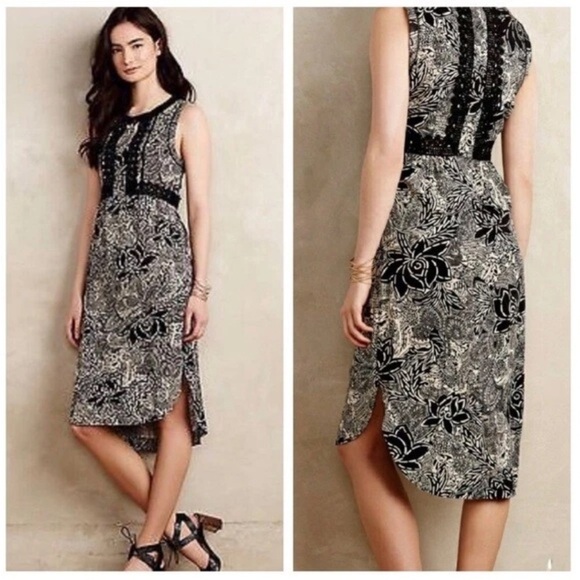 Anthropologie Holding Horses Suraja High Low Midi Sleeveless Dress - Picture 1 of 8